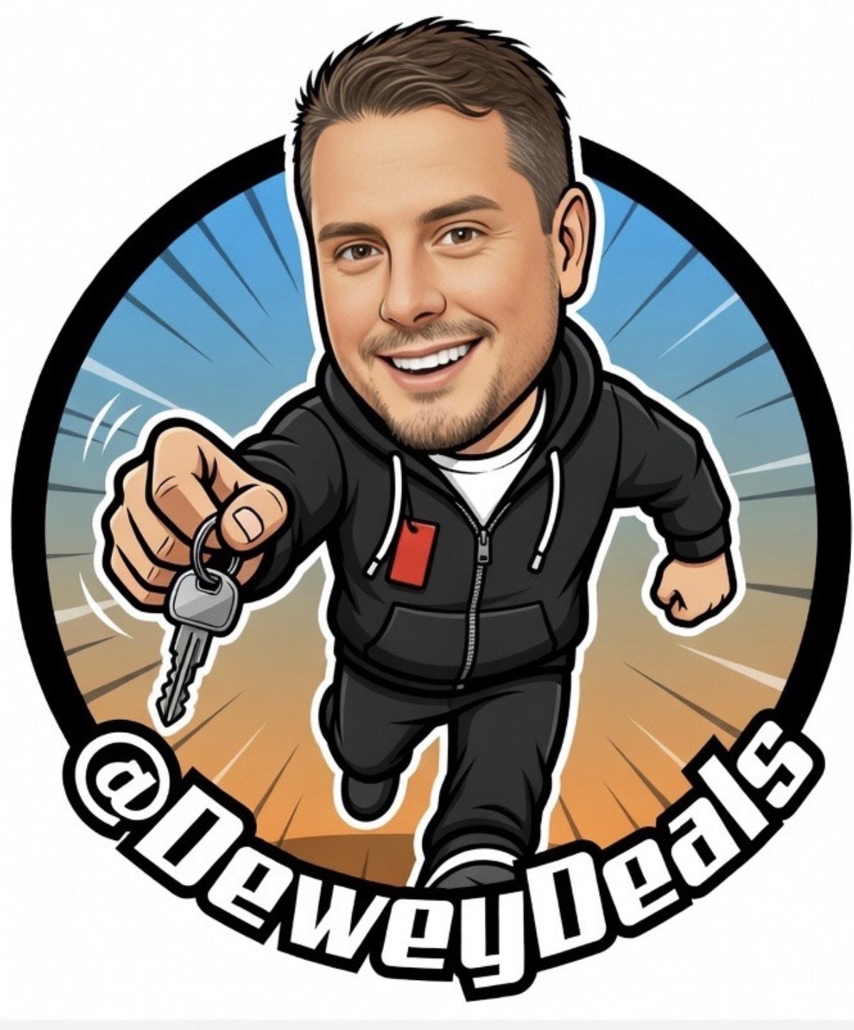 @DeweyDeals cartoon mascot
